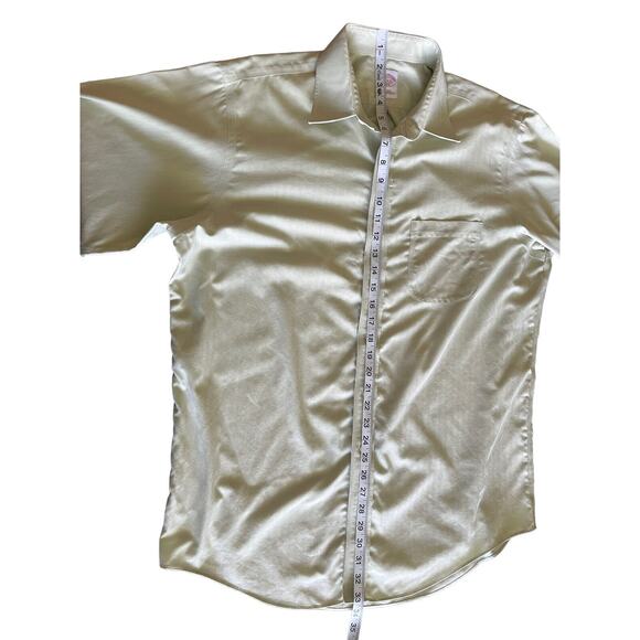 Brooks Brothers No Iron Light Green Men's Dress Long Sleeve Dress Shirt Size 16 - Picture 7 of 11
